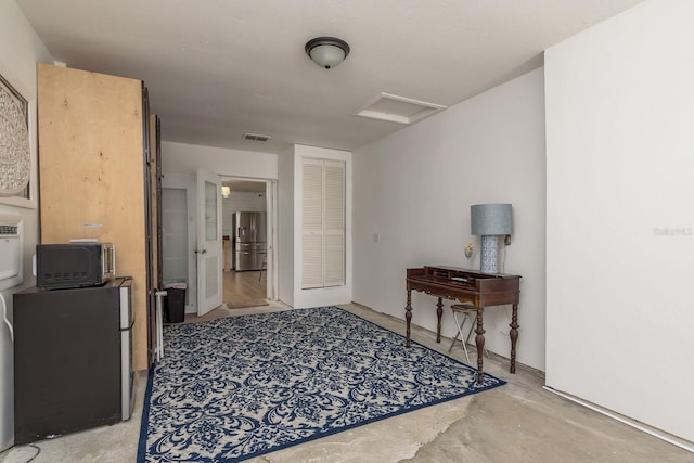 314 Bath St, Tarpon Springs, FL 34689 - office with attic access and concrete flooring