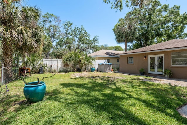 314 Bath St, Tarpon Springs, FL 34689 - view of yard featuring french doors