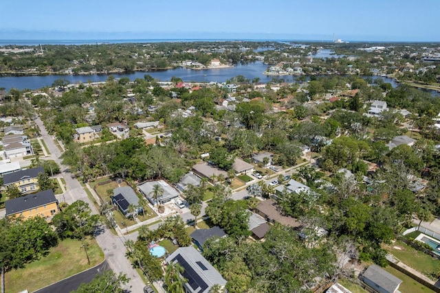 314 Bath St, Tarpon Springs, FL 34689 - aerial view of property and surrounding area featuring a nearby body of water and nearby suburban area