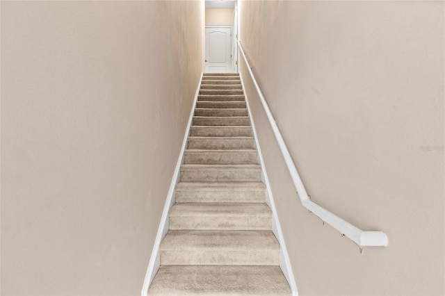 6319 Sunset Bay Cir, Apollo Beach, FL 33572 - staircase featuring baseboards