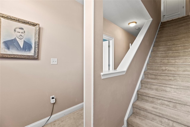6319 Sunset Bay Cir, Apollo Beach, FL 33572 - stairway featuring baseboards