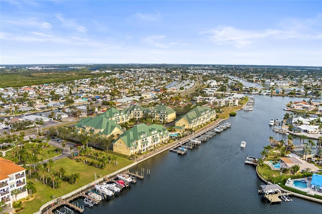 6319 Sunset Bay Cir, Apollo Beach, FL 33572 - aerial view of residential area featuring a large body of water