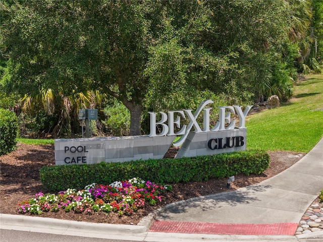 4264 Bexley Village Dr, Land O Lakes, FL 34638 - community sign with a lawn