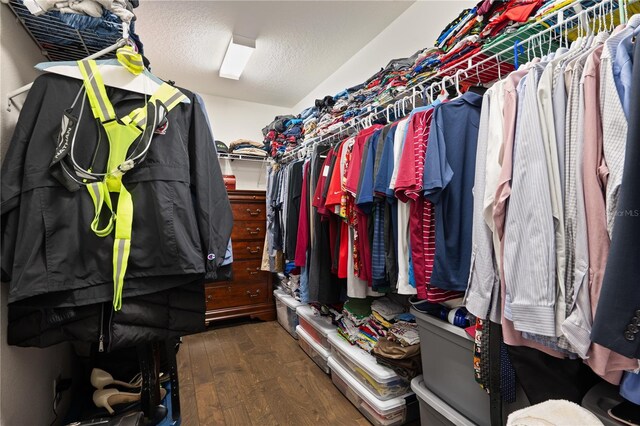 4264 Bexley Village Dr, Land O Lakes, FL 34638 - walk in closet with wood finished floors