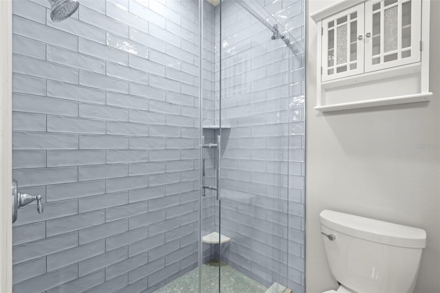 1171 Red Maple Cir NE, Saint Petersburg, FL 33703 - full bathroom featuring a tile shower and toilet