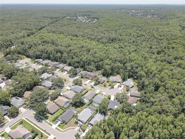 3338 Laurelwood Ct, Tarpon Springs, FL 34688 - aerial overview of property's location with a heavily wooded area and nearby suburban area