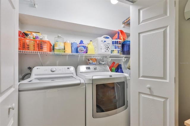13720 Gulf Blvd Unit 302, Madeira Beach, FL 33708 - laundry area with separate washer and dryer