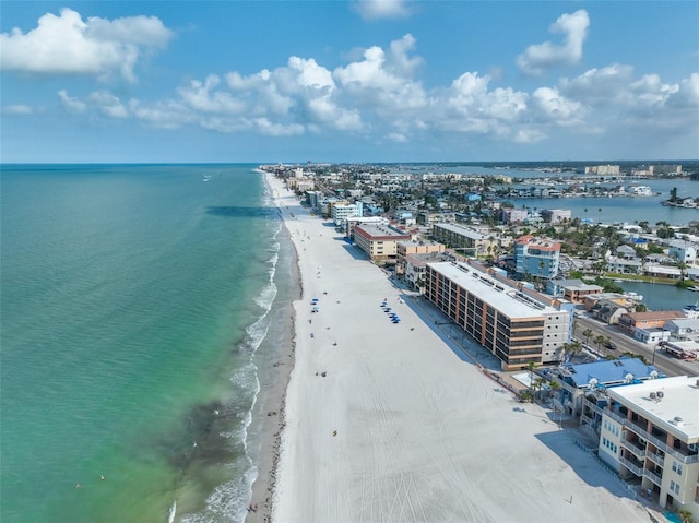 13720 Gulf Blvd Unit 302, Madeira Beach, FL 33708 - drone / aerial view of waterfront with a beach