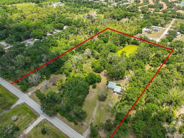 2112 33rd St SE, Ruskin, FL 33570 - aerial view of property's location featuring property boundaries highlighted