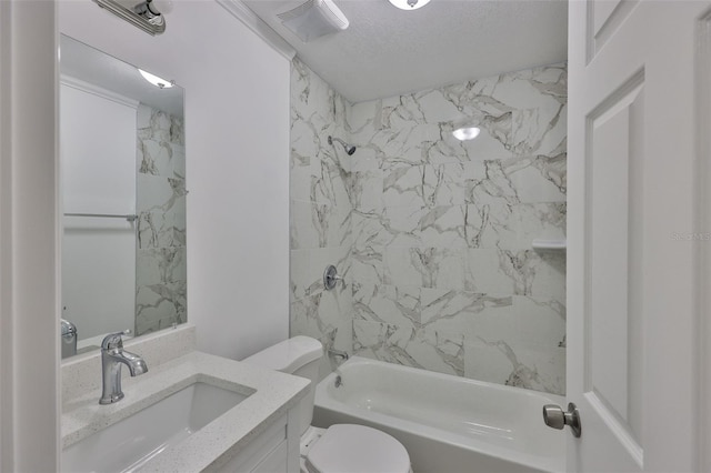 2112 33rd St SE, Ruskin, FL 33570 - bathroom featuring vanity, shower / bathtub combination, and toilet