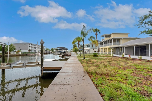 6914 Harbor Dr, Hudson, FL 34667 - dock featuring a water view and boat lift