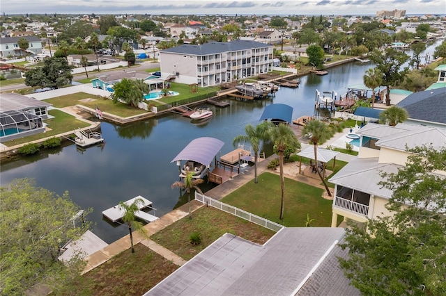 6914 Harbor Dr, Hudson, FL 34667 - aerial view of residential area featuring a nearby body of water