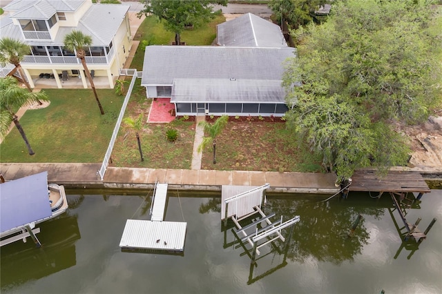 6914 Harbor Dr, Hudson, FL 34667 - aerial view of property and surrounding area with a nearby body of water