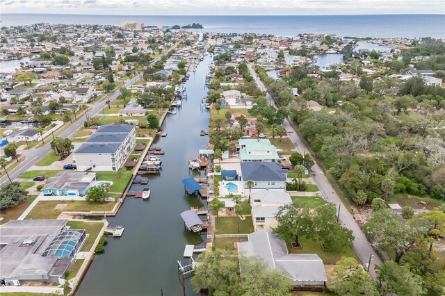 6914 Harbor Dr, Hudson, FL 34667 - aerial overview of property's location featuring a nearby body of water and nearby suburban area