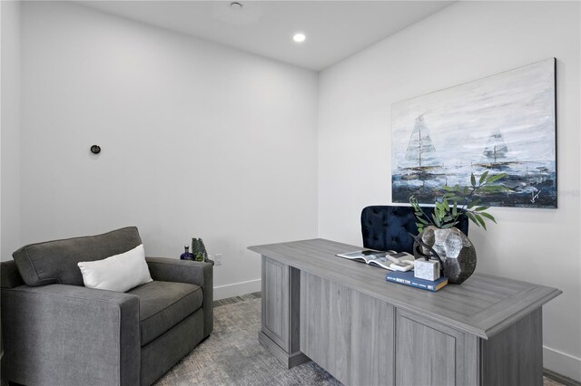 199 Dali Blvd Unit 2, Saint Petersburg, FL 33701 - office space with baseboards, recessed lighting, and light wood-style flooring