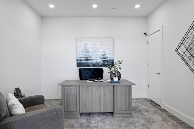 199 Dali Blvd Unit 2, Saint Petersburg, FL 33701 - office space featuring recessed lighting, baseboards, and wood finished floors