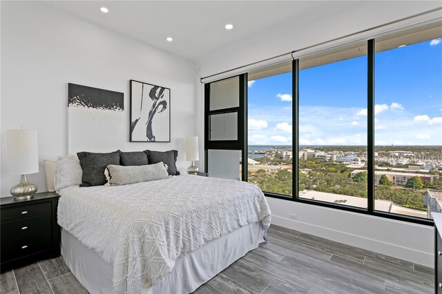 199 Dali Blvd Unit 2, Saint Petersburg, FL 33701 - bedroom featuring wood finished floors, recessed lighting, and baseboards