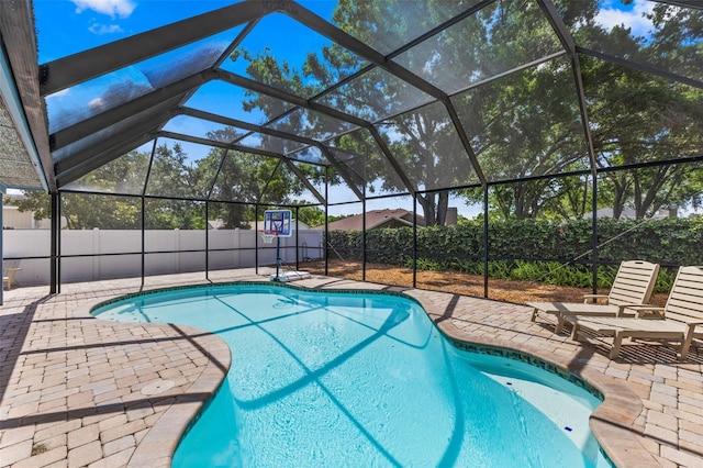5032 Cypress Trace Dr, Tampa, FL 33624 - view of swimming pool with a patio and fence