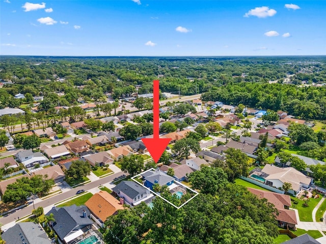5032 Cypress Trace Dr, Tampa, FL 33624 - aerial perspective of suburban area featuring property boundaries highlighted