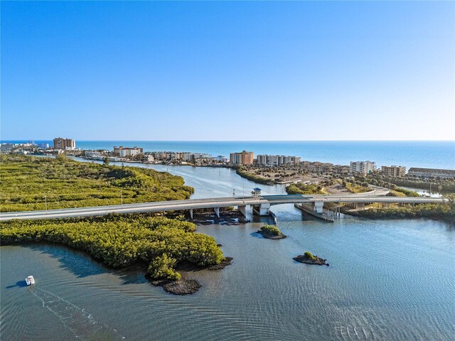 8083 Bayhaven Dr, Seminole, FL 33776 - drone / aerial view of a notable bridge and a nearby body of water
