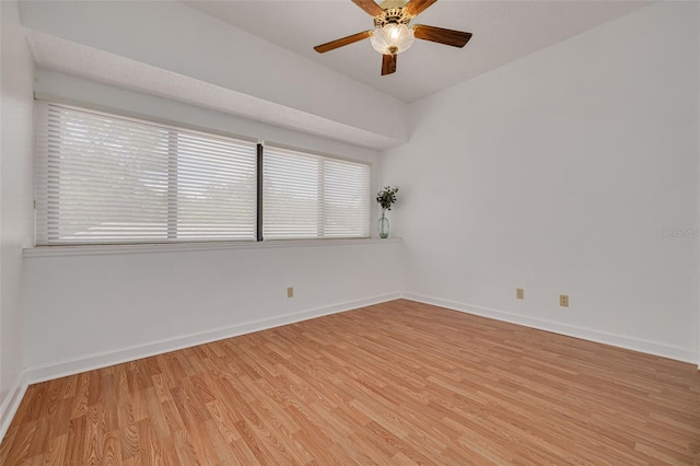 3044 Red Oak Ct Unit 204, Palm Harbor, FL 34684 - unfurnished room featuring light wood-type flooring, baseboards, and ceiling fan