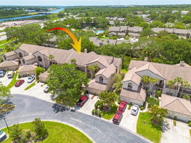 3044 Red Oak Ct Unit 204, Palm Harbor, FL 34684 - aerial view of residential area with a nearby body of water