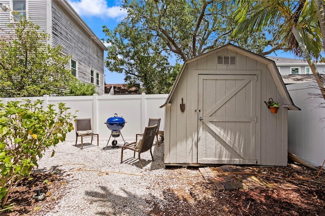3620 W San Pedro St, Tampa, FL 33629 - view of shed with a fenced backyard