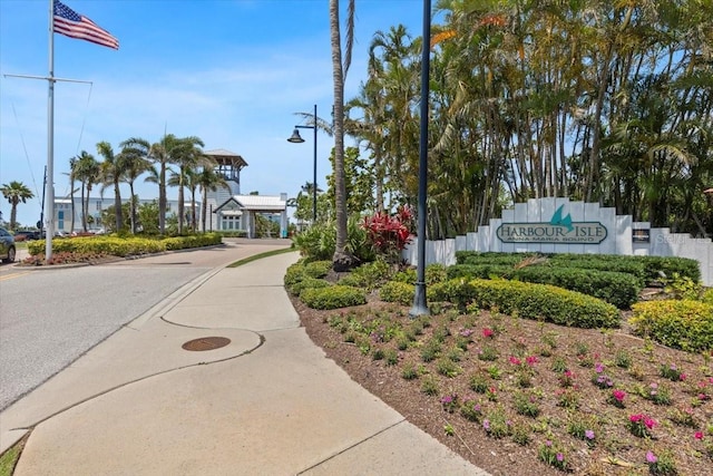 340 Sapphire Lake Dr Unit 202, Bradenton, FL 34209 - view of asphalt street with street lights and sidewalks