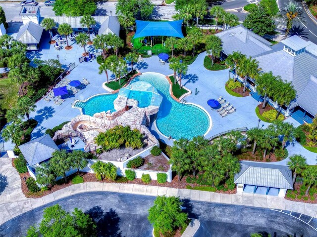 6030 Sandhill Ridge Dr, Lithia, FL 33547 - aerial view of a pool area