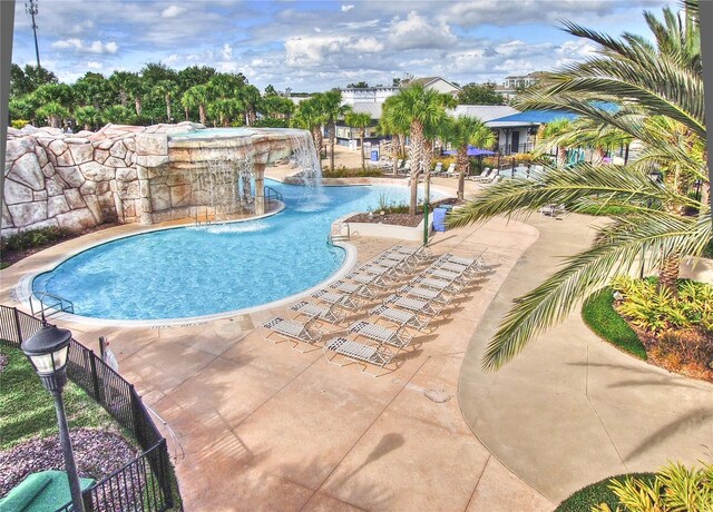 6030 Sandhill Ridge Dr, Lithia, FL 33547 - view of swimming pool featuring fence