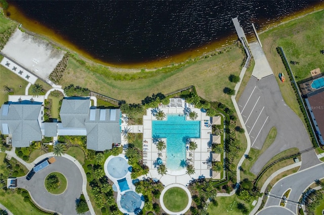 11550 Lake Lucaya Dr, Riverview, FL 33579 - drone / aerial view of a pool