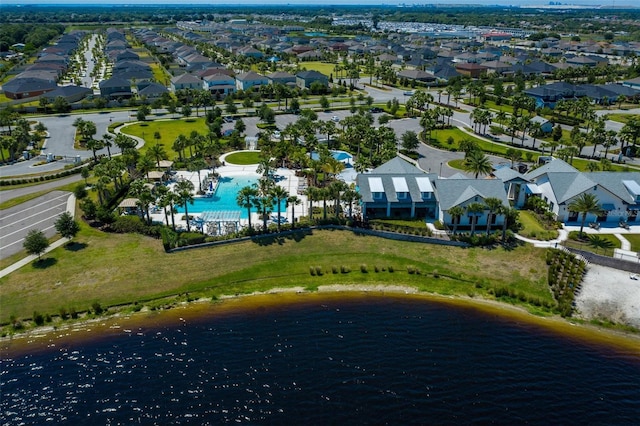 11550 Lake Lucaya Dr, Riverview, FL 33579 - aerial view of residential area with a pool area and expansive coastline