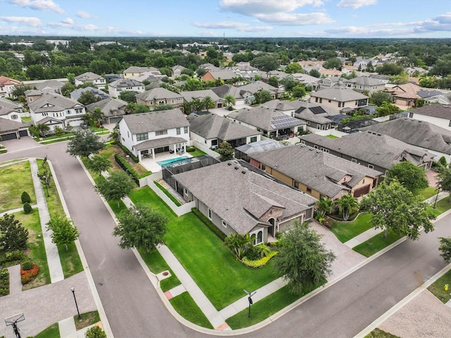 aerial view of residential area