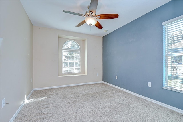 11567 Weston Course Loop, Riverview, FL 33579 - empty room featuring carpet, ceiling fan, and baseboards