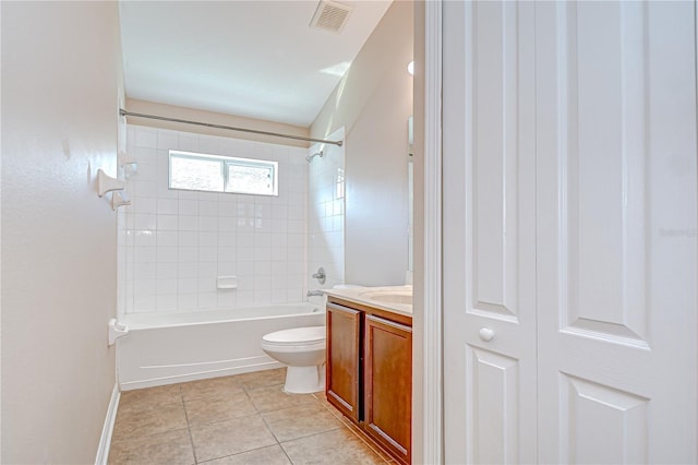 11567 Weston Course Loop, Riverview, FL 33579 - full bathroom with toilet,  shower combination, vanity, and tile patterned floors