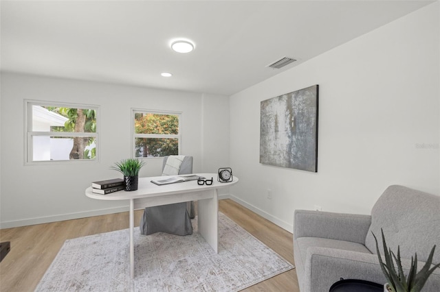 3801 Dr Martin Luther King Jr St N, Saint Petersburg, FL 33703 - office space featuring baseboards, light wood-type flooring, and recessed lighting