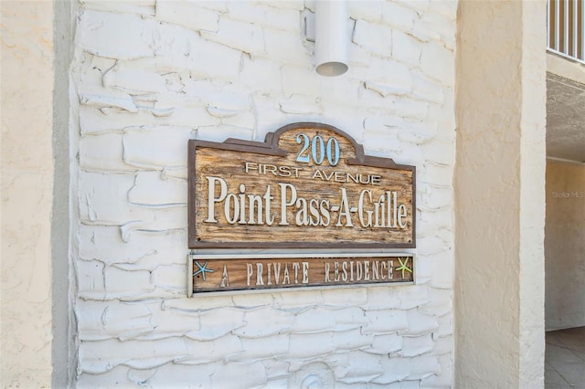 200 1st Ave Unit 406, St Pete Beach, FL 33706 - exterior view of stone siding