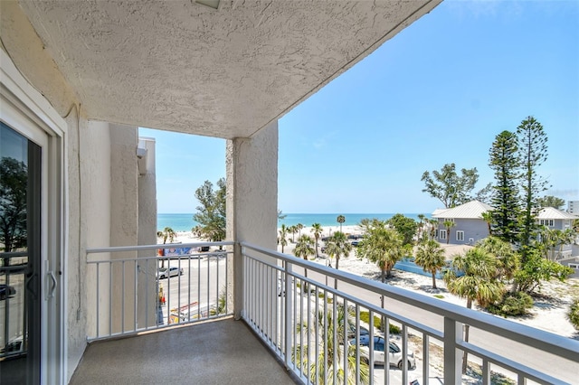 200 1st Ave Unit 406, St Pete Beach, FL 33706 - balcony with view of water and beach