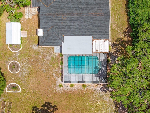 3041 Waterfall Dr, Spring Hill, FL 34608 - aerial view of property and surrounding area with a pool