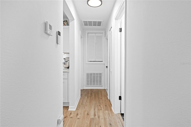 3041 Waterfall Dr, Spring Hill, FL 34608 - hallway featuring light wood-type flooring and baseboards