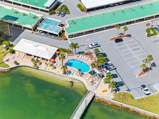 4700 Cove Cir Unit 301, Saint Petersburg, FL 33708 - aerial view of a pool and a large body of water