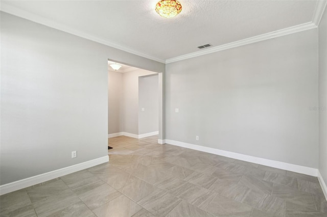 4950 Chase Ct, Saint Cloud, FL 34772 - unfurnished room with crown molding, baseboards, and a textured ceiling