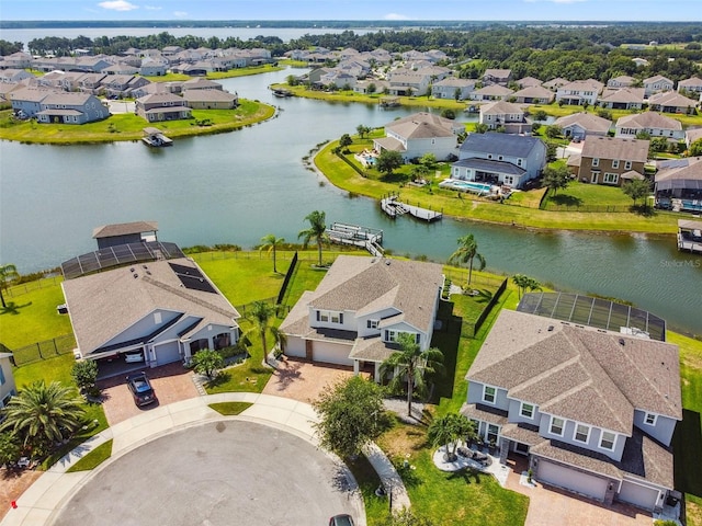 4950 Chase Ct, Saint Cloud, FL 34772 - aerial view of residential area featuring a nearby body of water