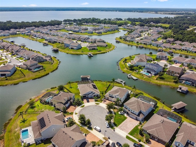 4950 Chase Ct, Saint Cloud, FL 34772 - aerial perspective of suburban area featuring a large body of water