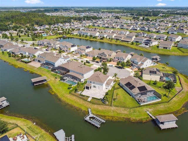 4950 Chase Ct, Saint Cloud, FL 34772 - aerial view of residential area with a nearby body of water