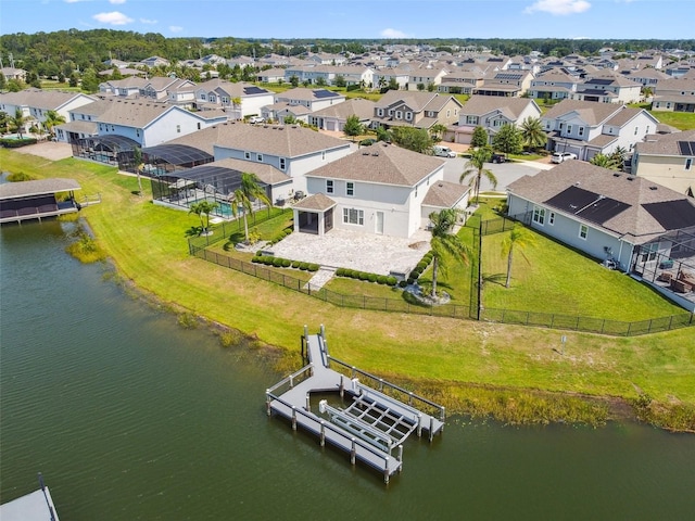 4950 Chase Ct, Saint Cloud, FL 34772 - aerial view of residential area with a large body of water