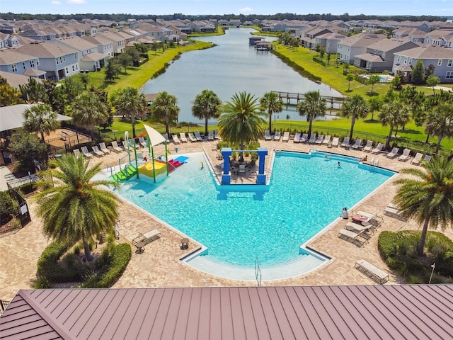 4950 Chase Ct, Saint Cloud, FL 34772 - community pool with a residential view and a water view