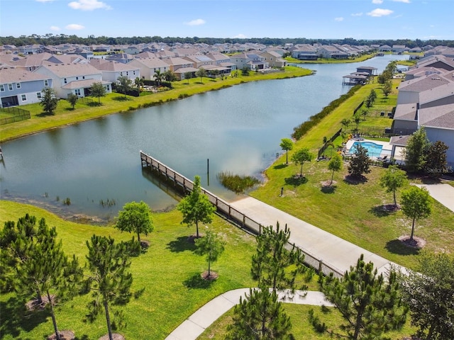 4950 Chase Ct, Saint Cloud, FL 34772 - aerial view of residential area featuring a nearby body of water