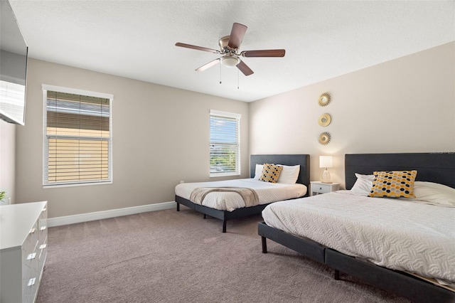 1520 W Fig St, Tampa, FL 33606 - bedroom with carpet, baseboards, and ceiling fan