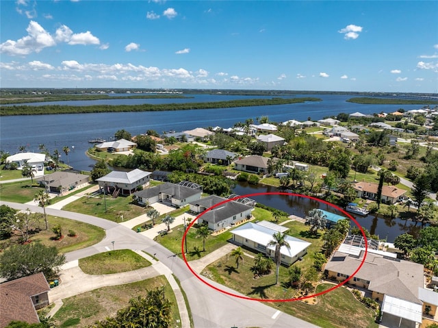 3420 Santa Clara Dr, Punta Gorda, FL 33983 - aerial view of residential area featuring a nearby body of water